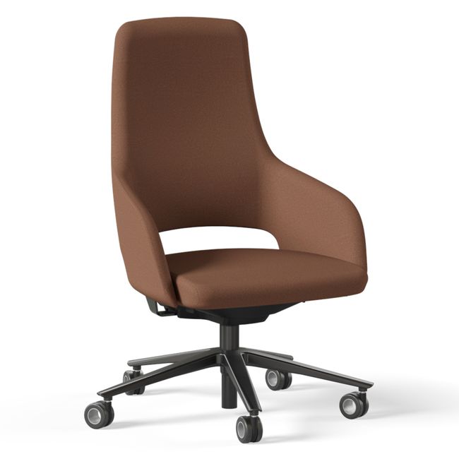 SANDIE Bürodrehstuhl | Mittlere Rückenlehne, Synchronmechanik, 5-Stern-Fußkreuz