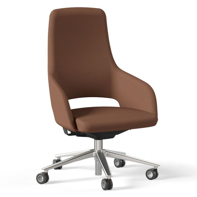 SANDIE Bürodrehstuhl | Mittlere Rückenlehne, Synchronmechanik, 5-Stern-Fußkreuz