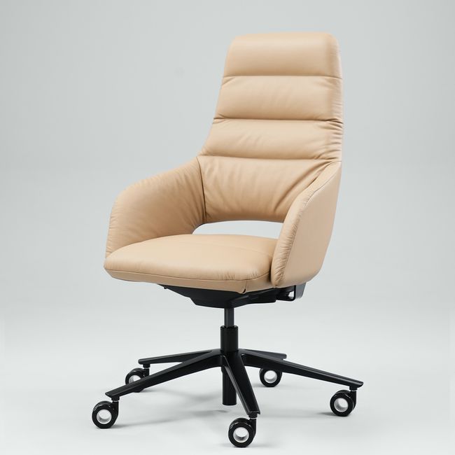 SANDIE Bürodrehstuhl | Mittlere Rückenlehne, Synchronmechanik, 5-Stern-Fußkreuz