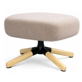 SANDIE Ottomane | 4-Stern-Fußkreuz oder Holz-Fußkreuz, über 80 Farben