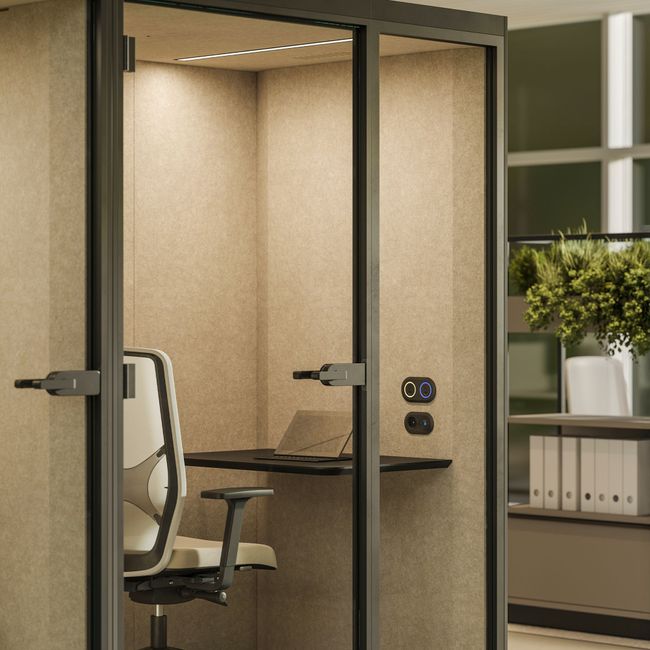 SONUS S Plus Telefonbox | Raum-in-Raum, Schallschutz, Für 1 Personen