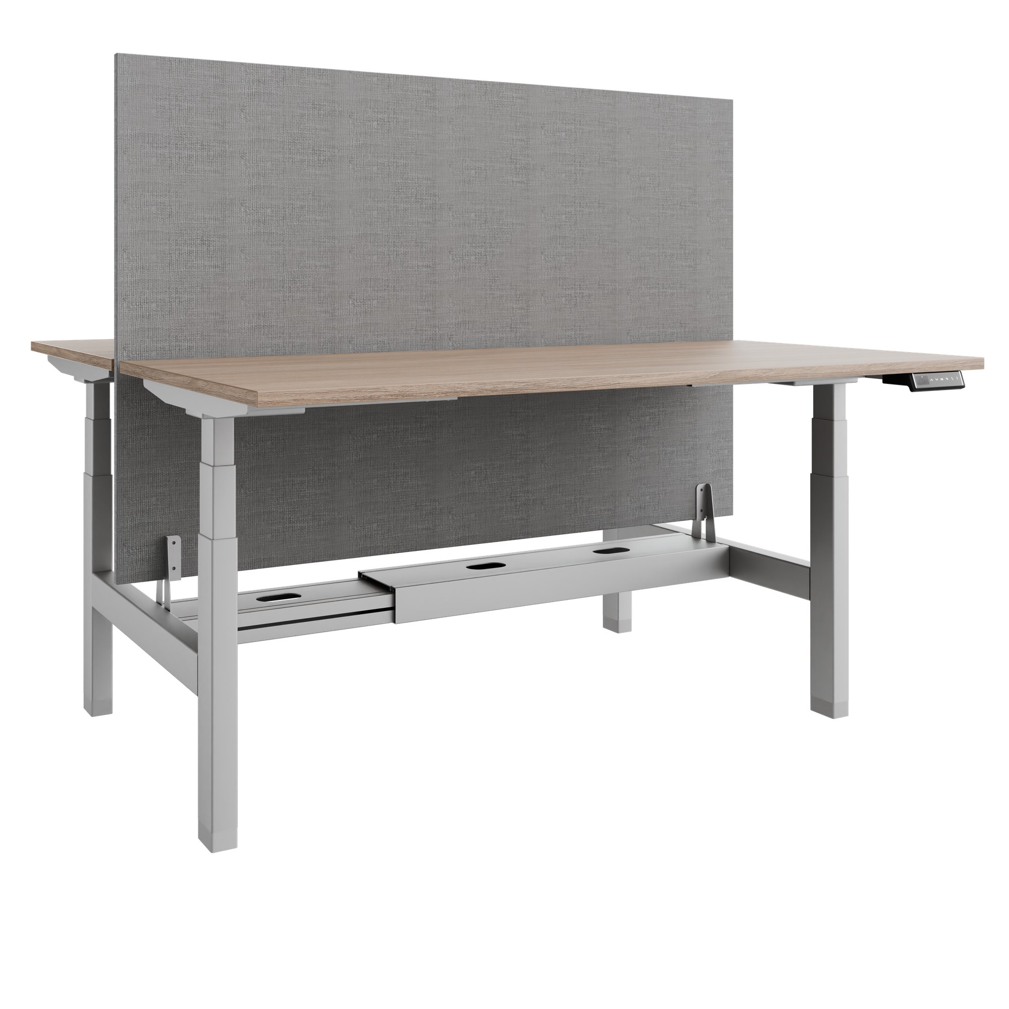 TELDRA Pro Team-Schreibtisch | 1600-1800 mm, elektrisch höhenverstellbar, Bernsteineiche - 1 Main Image