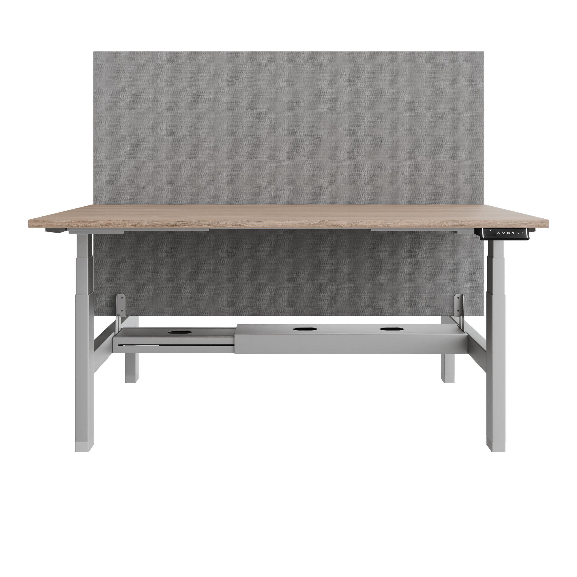 TELDRA Pro Team-Schreibtisch | 1600-1800 mm, elektrisch höhenverstellbar, Bernsteineiche - 2 Main Image