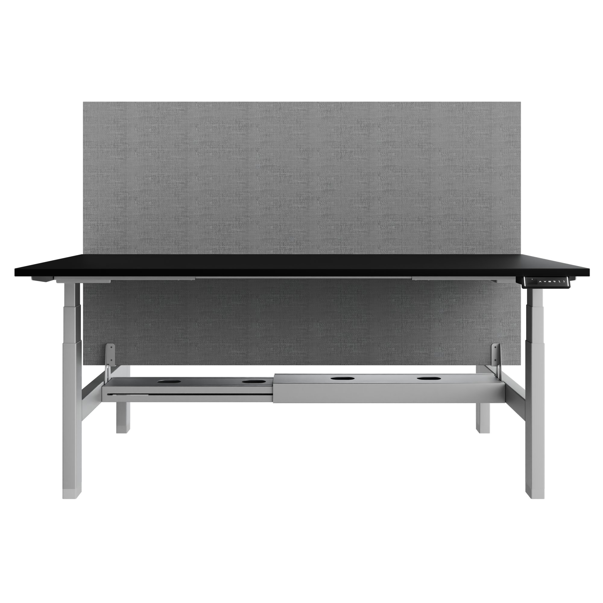 TELDRA Pro Team-Schreibtisch | 1600-1800 mm, elektrisch höhenverstellbar, Schwarz - 2 Main Image