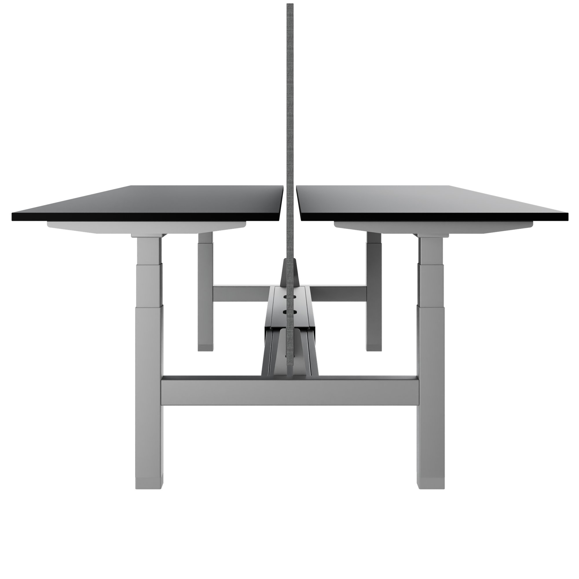 TELDRA Pro Team-Schreibtisch | 1600-1800 mm, elektrisch höhenverstellbar, Schwarz - 3 Main Image