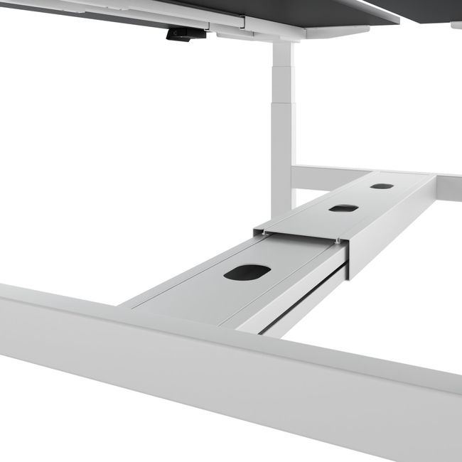 TELDRA Pro Team-Schreibtisch | 1600-1800 mm, elektrisch höhenverstellbar, Schwarz