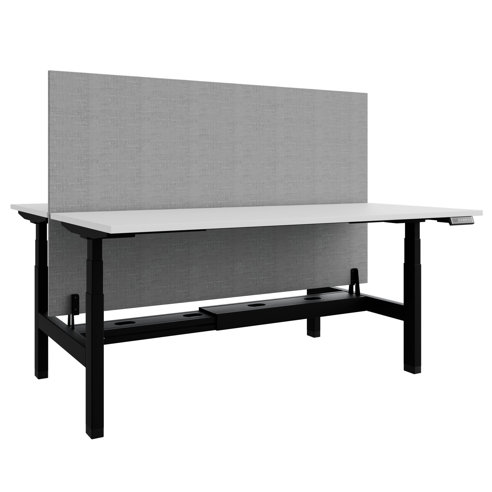 TELDRA Pro Team-Schreibtisch | 1600-1800 mm, elektrisch höhenverstellbar, Weiß - 1 Main Image