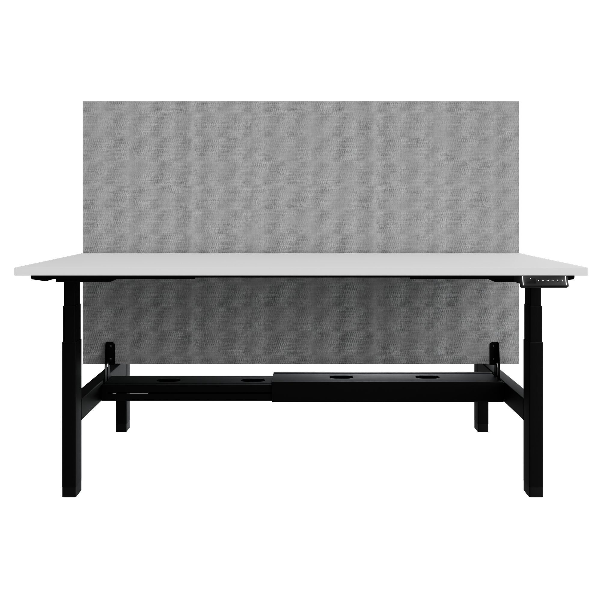 TELDRA Pro Team-Schreibtisch | 1600-1800 mm, elektrisch höhenverstellbar, Weiß - 4 Main Image