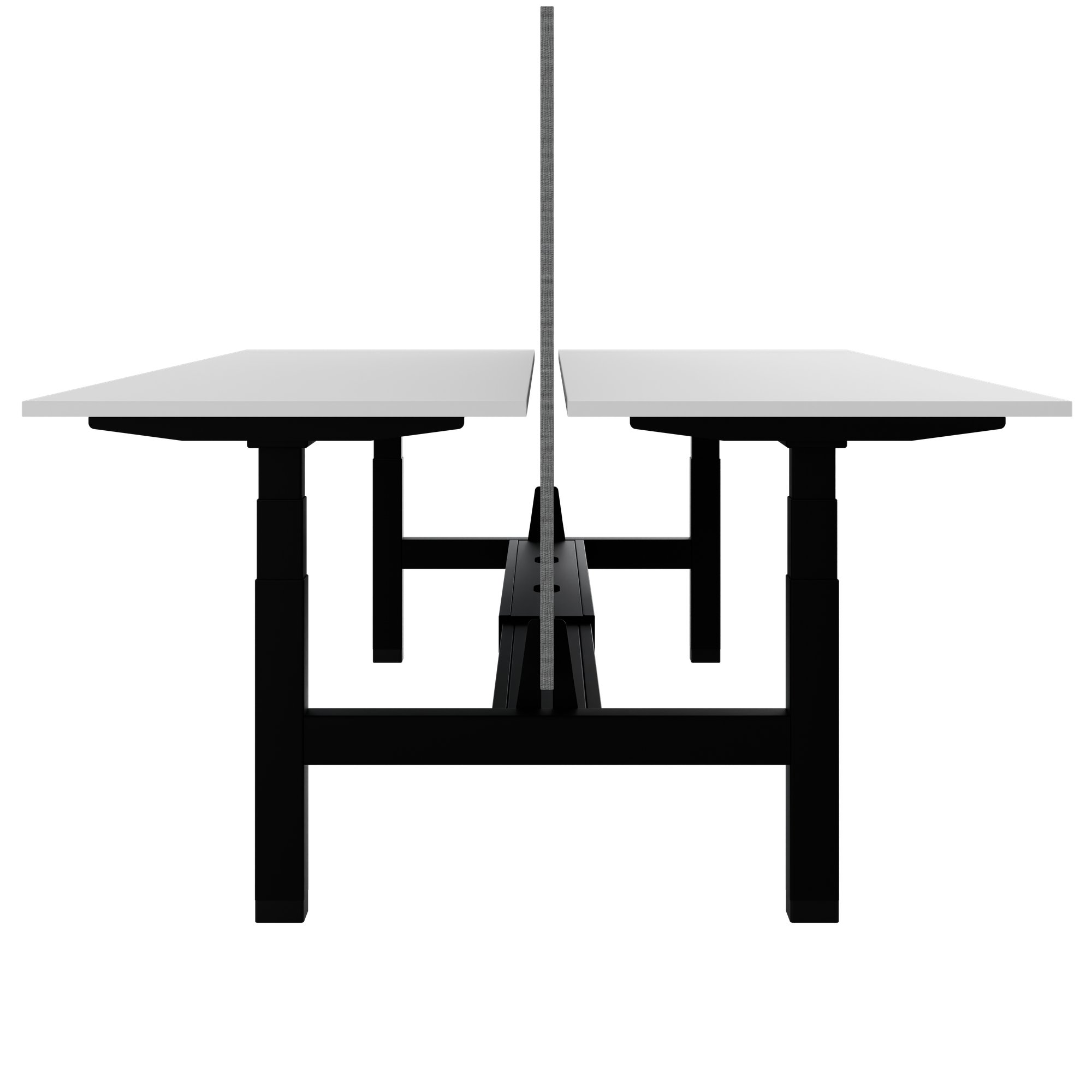 TELDRA Pro Team-Schreibtisch | 1600-1800 mm, elektrisch höhenverstellbar, Weiß - 5 Main Image