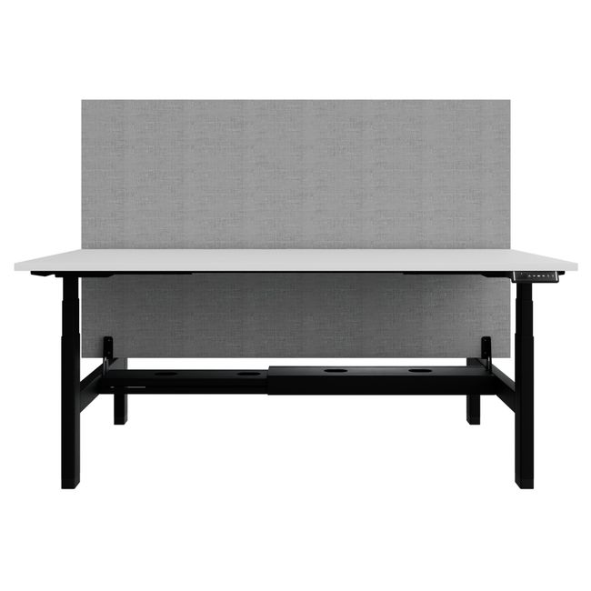 TELDRA Pro Team-Schreibtisch | 1600-1800 mm, elektrisch höhenverstellbar, Weiß