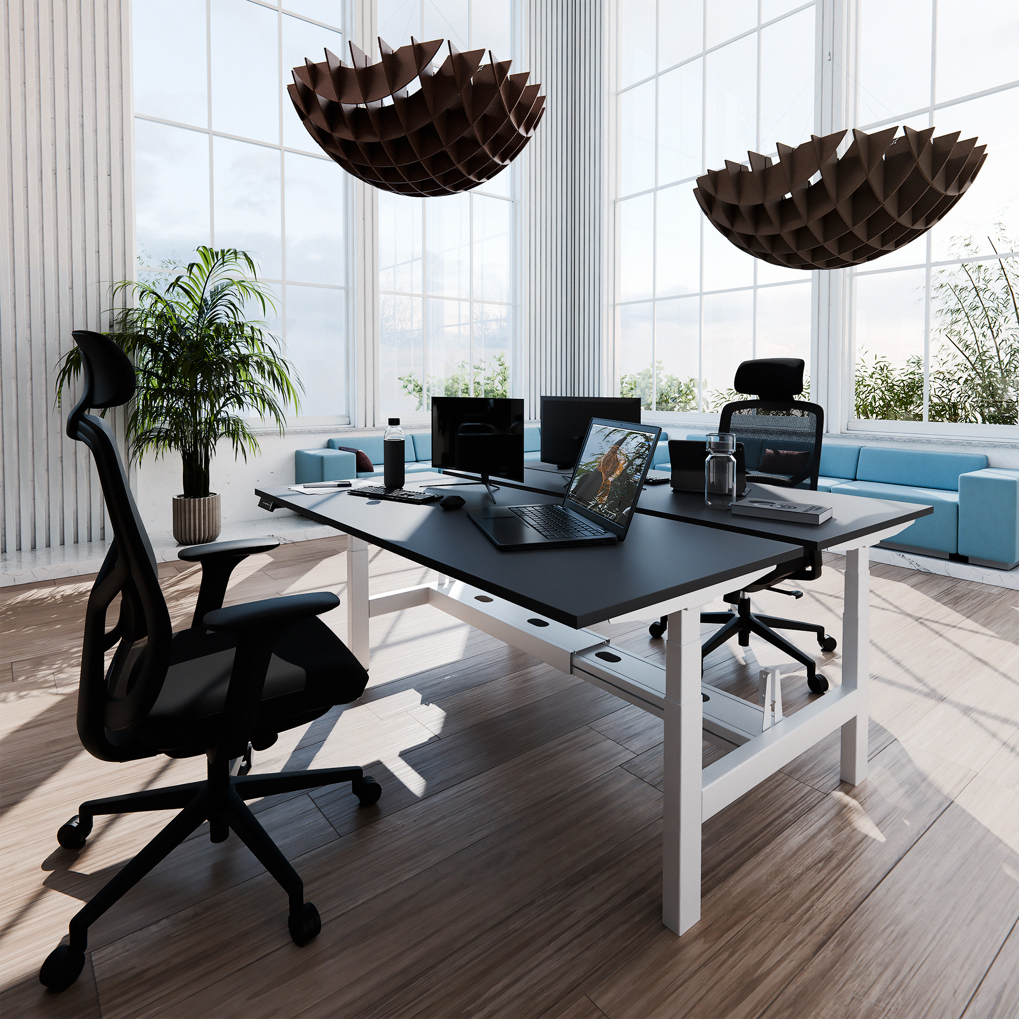 Bureau TELDRA Pro Team | 1600-1800 mm, réglable en hauteur électriquement, anthracite - 9 Main Image