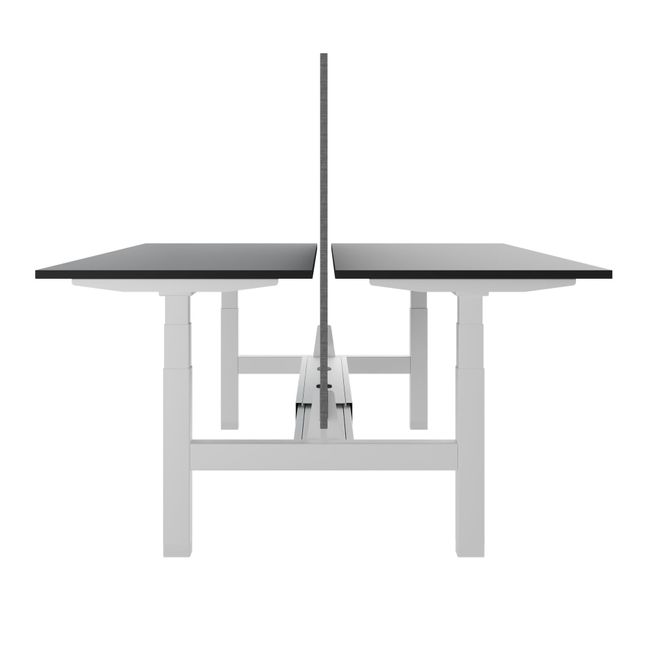 TELDRA Pro Team-Schreibtisch | 1600-1800 mm, elektrisch höhenverstellbar, Anthrazit