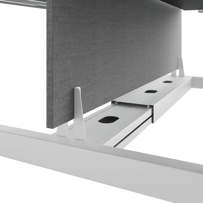 TELDRA Pro Team-Schreibtisch | 1600-1800 mm, elektrisch höhenverstellbar, Anthrazit