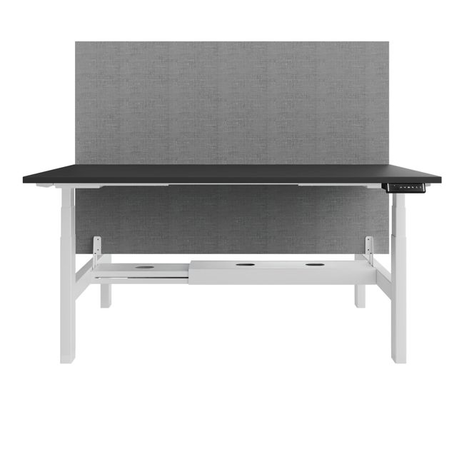 TELDRA Pro Team-Schreibtisch | 1600-1800 mm, elektrisch höhenverstellbar, Anthrazit