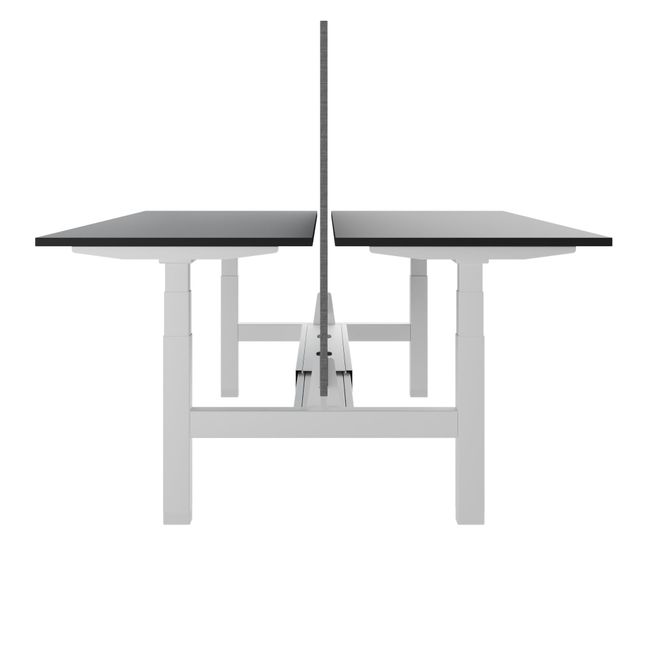 TELDRA Pro Team-Schreibtisch | 1600-1800 mm, elektrisch höhenverstellbar, Anthrazit