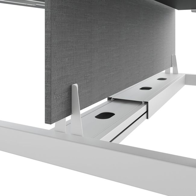 TELDRA Pro Team-Schreibtisch | 1600-1800 mm, elektrisch höhenverstellbar, Anthrazit