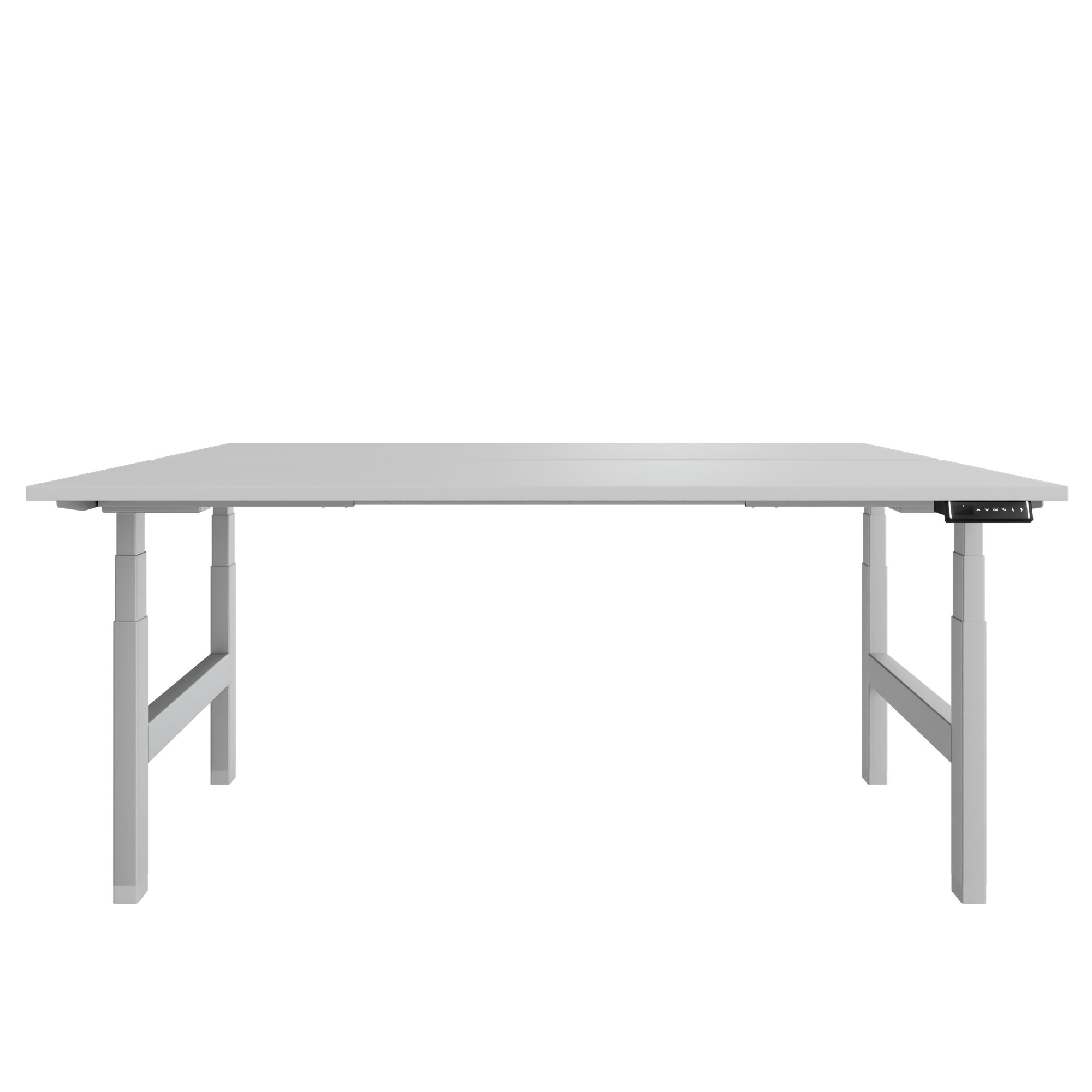 Bureau TELDRA Pro Team | 1600-1800 mm, réglable en hauteur électriquement, gris perle - 2 Main Image