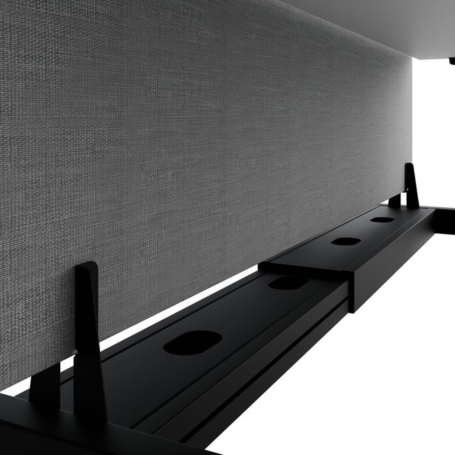 TELDRA Pro Team-Schreibtisch | 1600-1800 mm, elektrisch höhenverstellbar, Perlgrau