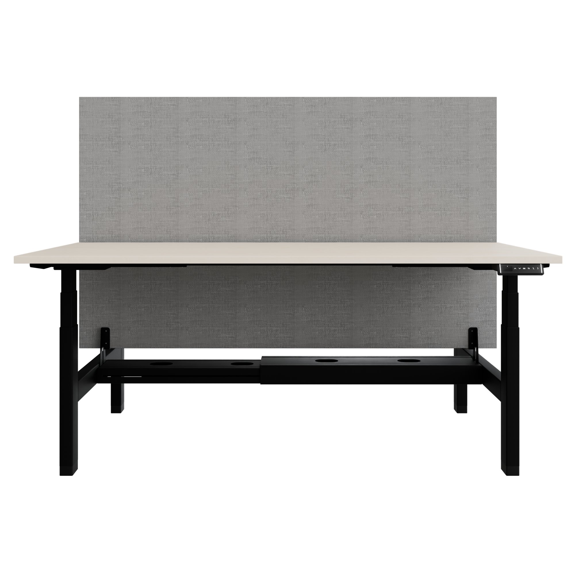 TELDRA Pro Team-Schreibtisch | 1600-1800 mm, elektrisch höhenverstellbar, Ahorn - 4 Main Image