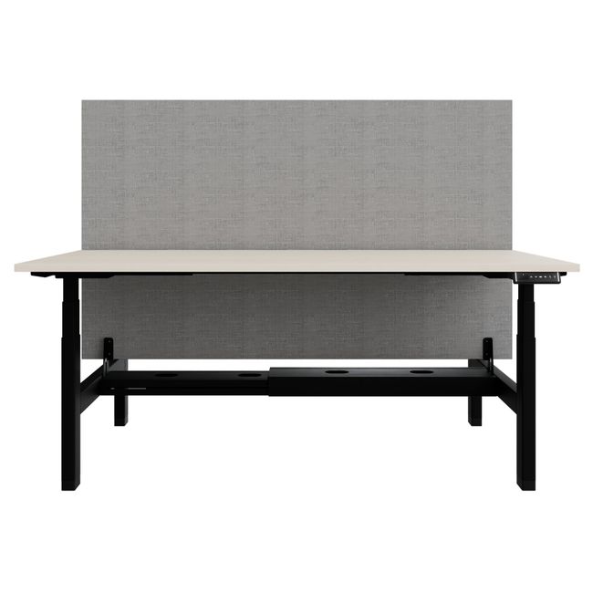 TELDRA Pro Team-Schreibtisch | 1600-1800 mm, elektrisch höhenverstellbar, Ahorn