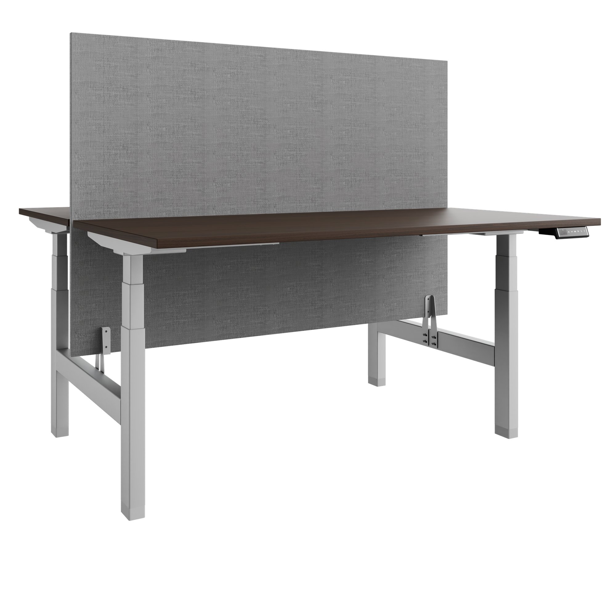 TELDRA Pro Team-Schreibtisch | 1600-1800 mm, elektrisch höhenverstellbar, Nussbaum - 1 Main Image