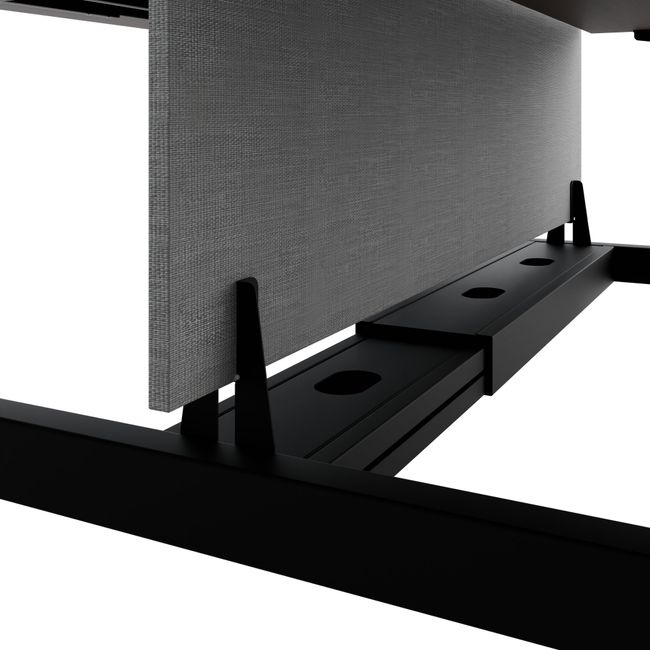 TELDRA Pro Team-Schreibtisch | 1600-1800 mm, elektrisch höhenverstellbar, Nussbaum