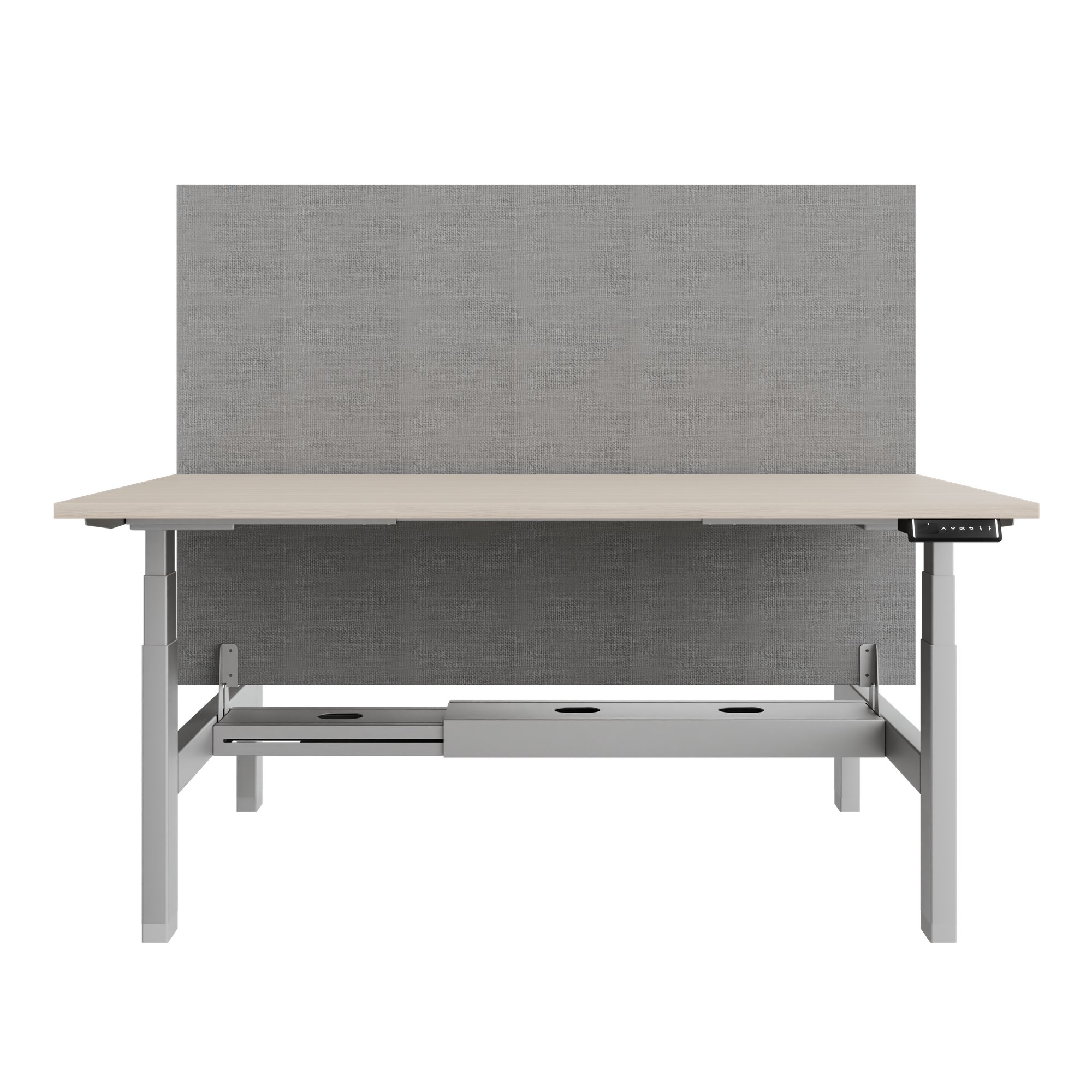 TELDRA Pro Team Desk | 1600-1800 mm, electrically height-adjustable, sand ash - 2 Main Image