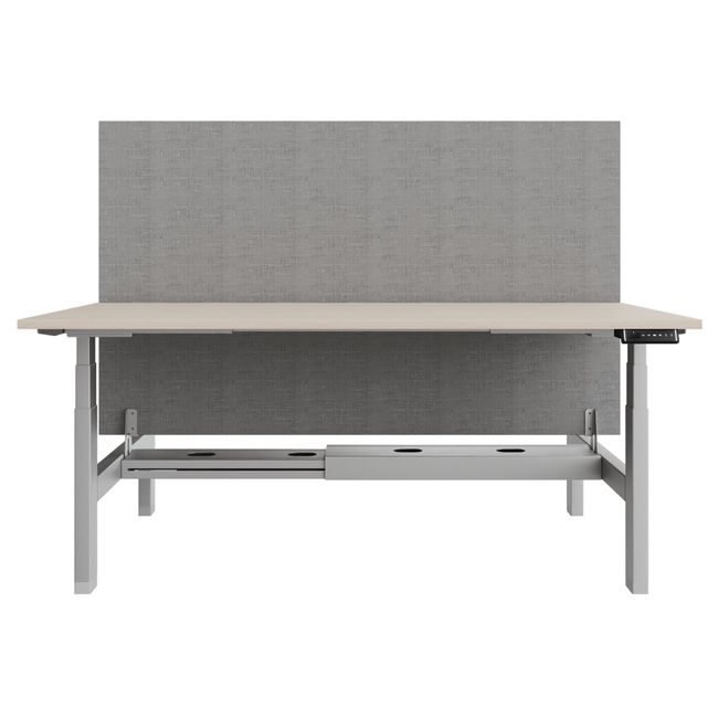 TELDRA Pro Team-Schreibtisch | 1600-1800 mm, elektrisch höhenverstellbar, Sandesche