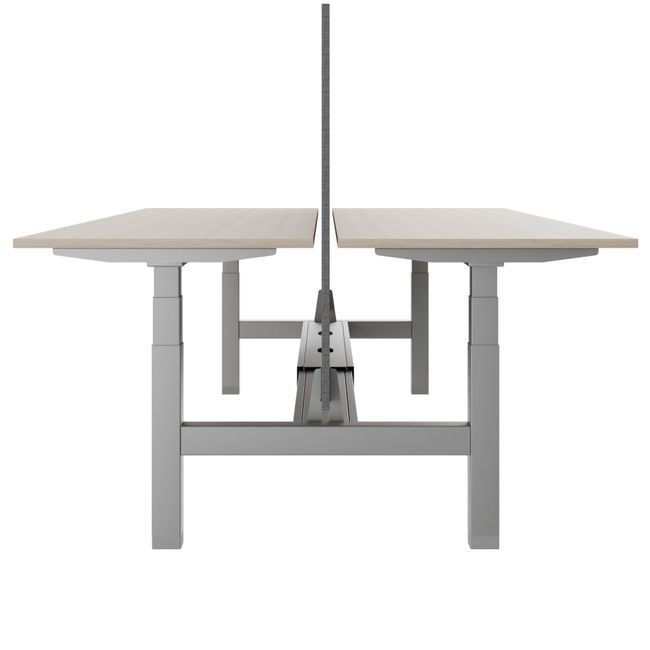 TELDRA Pro Team-Schreibtisch | 1600-1800 mm, elektrisch höhenverstellbar, Sandesche