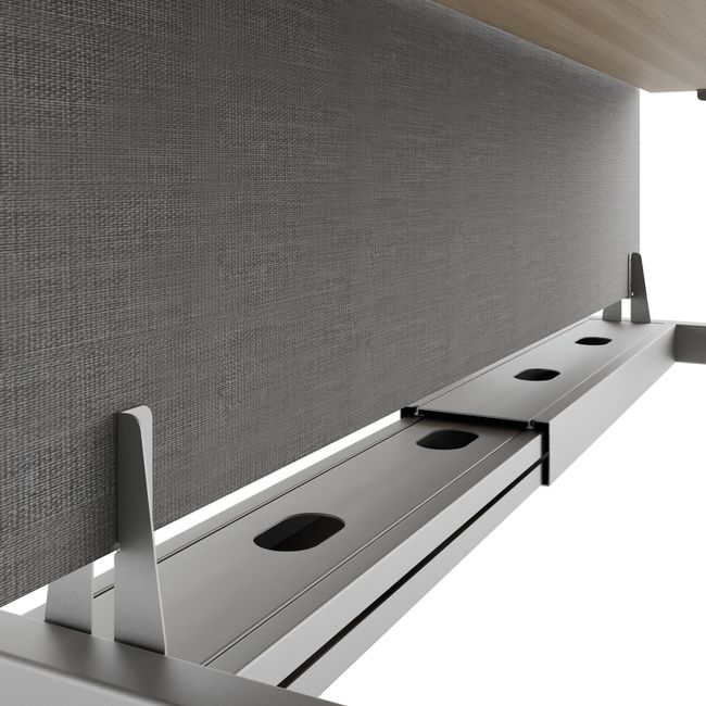 TELDRA Pro Team-Schreibtisch | 1600-1800 mm, elektrisch höhenverstellbar, Sandesche