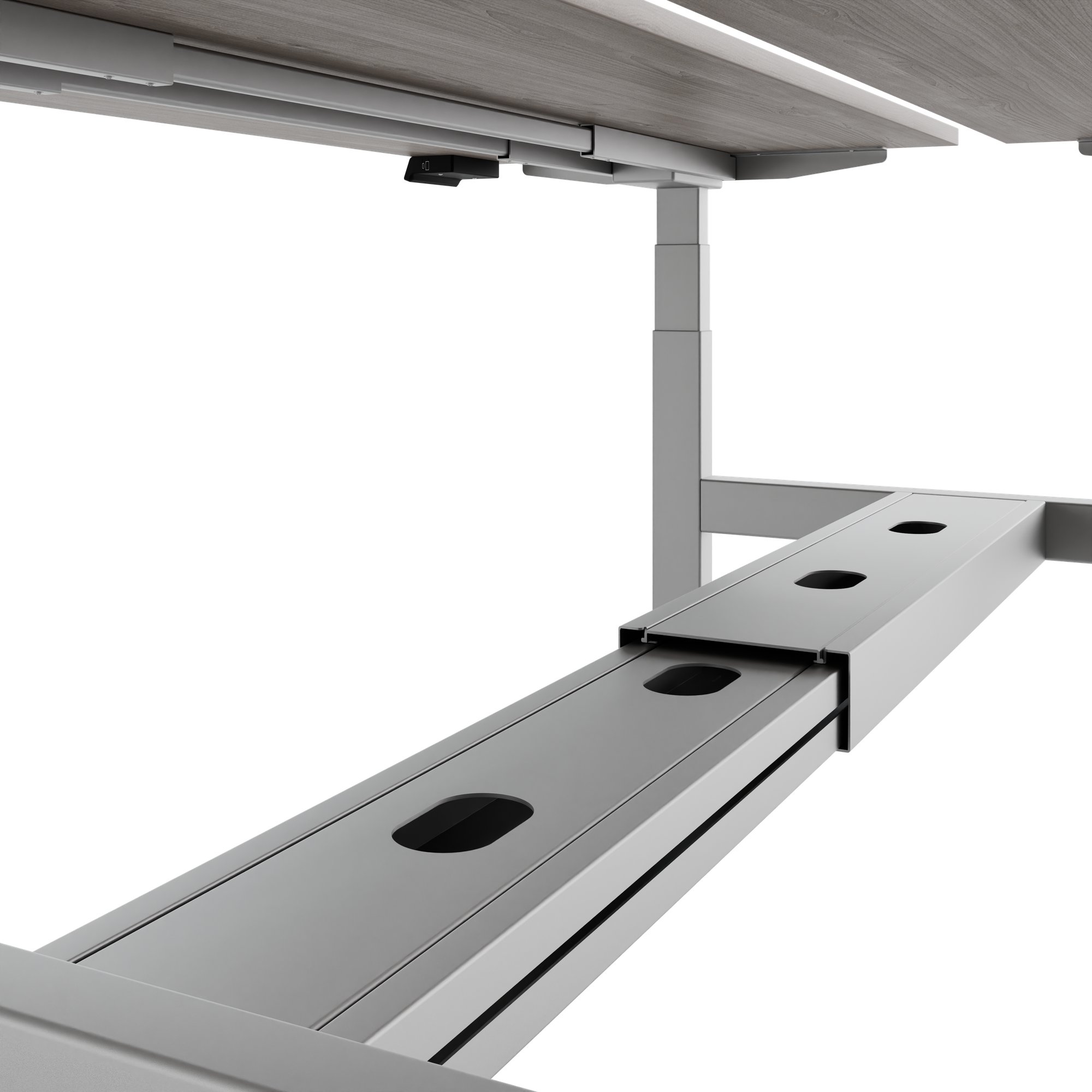 TELDRA Pro Team Desk | 1600-1800 mm, electrically height-adjustable, North Oak Gray - 4 Main Image