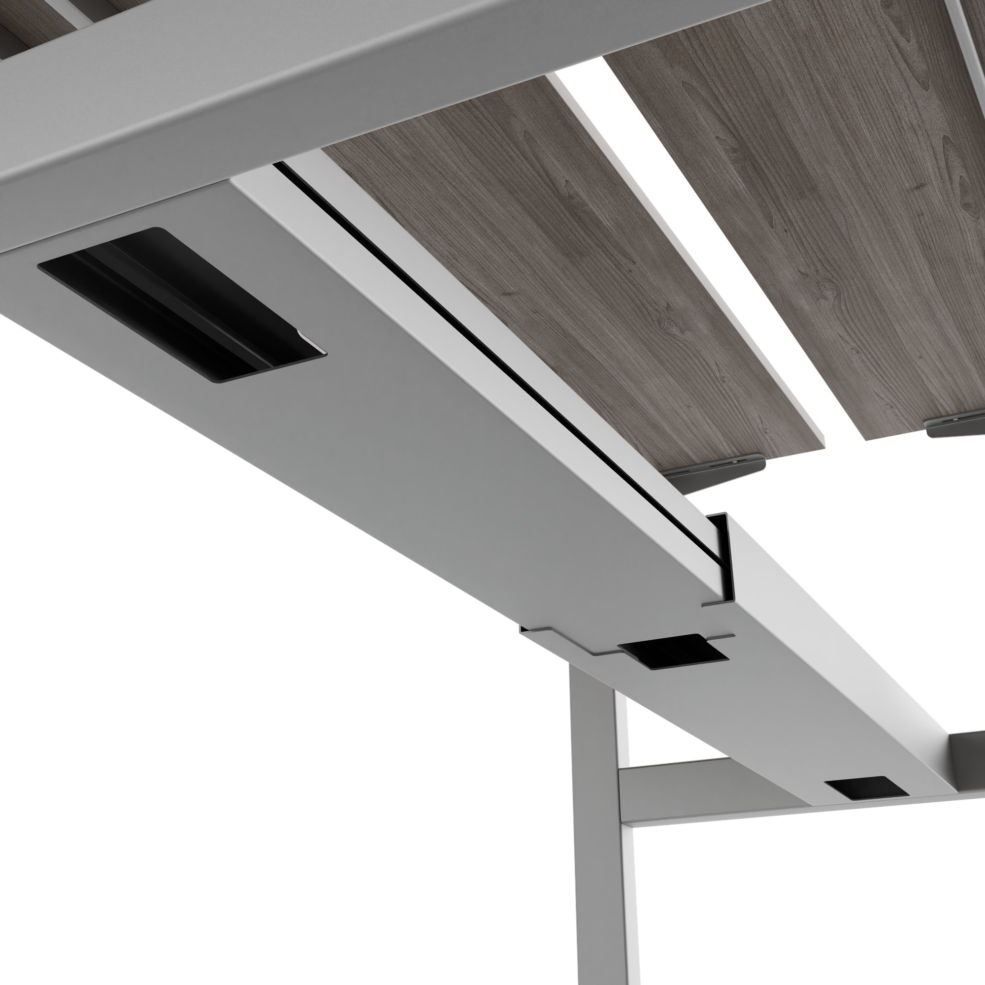 TELDRA Pro Team Desk | 1600-1800 mm, electrically height-adjustable, North Oak Gray - 5 Main Image