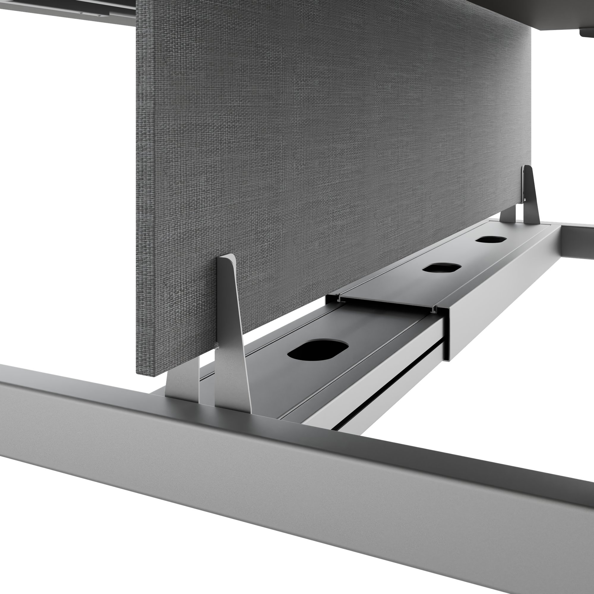 TELDRA Pro Team-Schreibtisch | 1600-1800 mm, elektrisch höhenverstellbar, Cubanitgrau - 4 Main Image