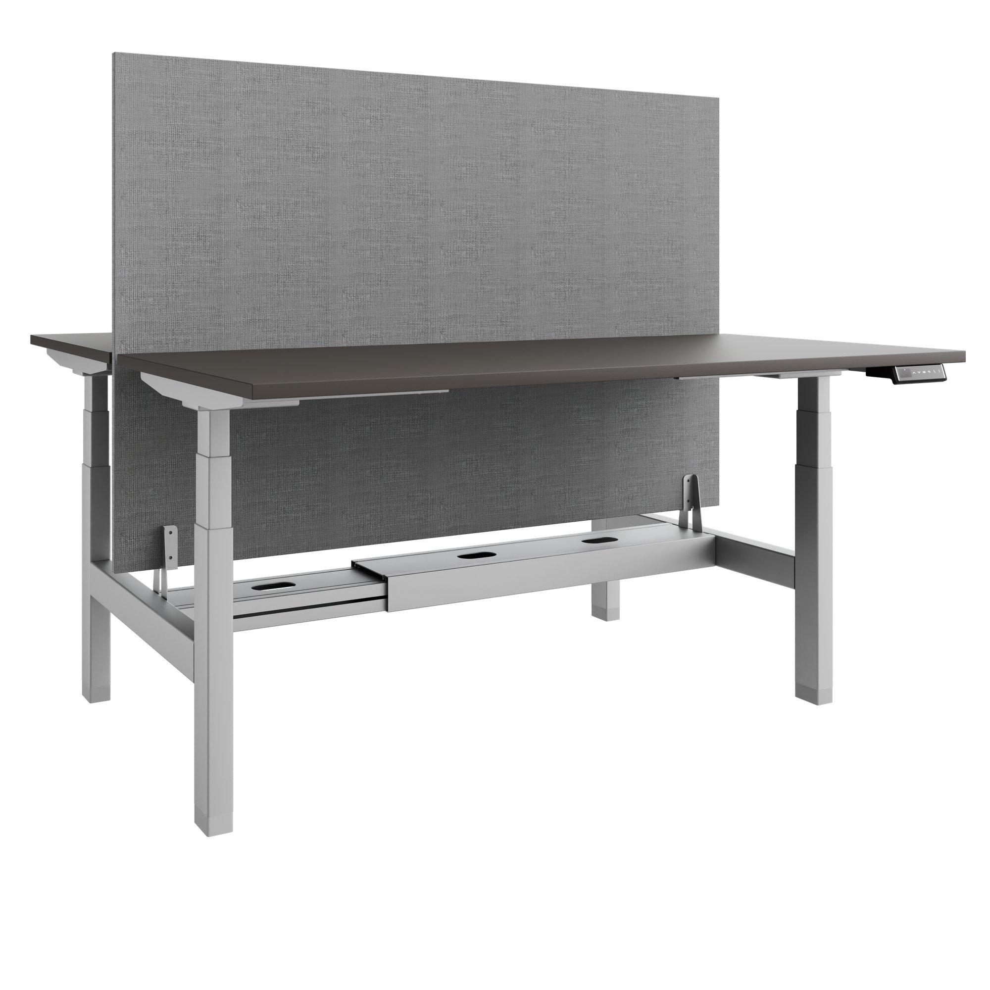 Bureau TELDRA Pro Team | 1600-1800 mm, réglable en hauteur électriquement, gris cubanite - 1 Main Image