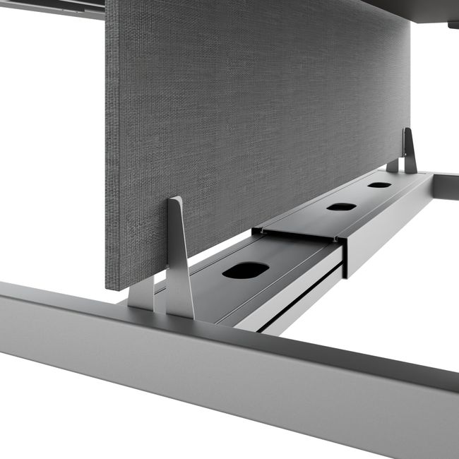 TELDRA Pro Team-Schreibtisch | 1600-1800 mm, elektrisch höhenverstellbar, Cubanitgrau