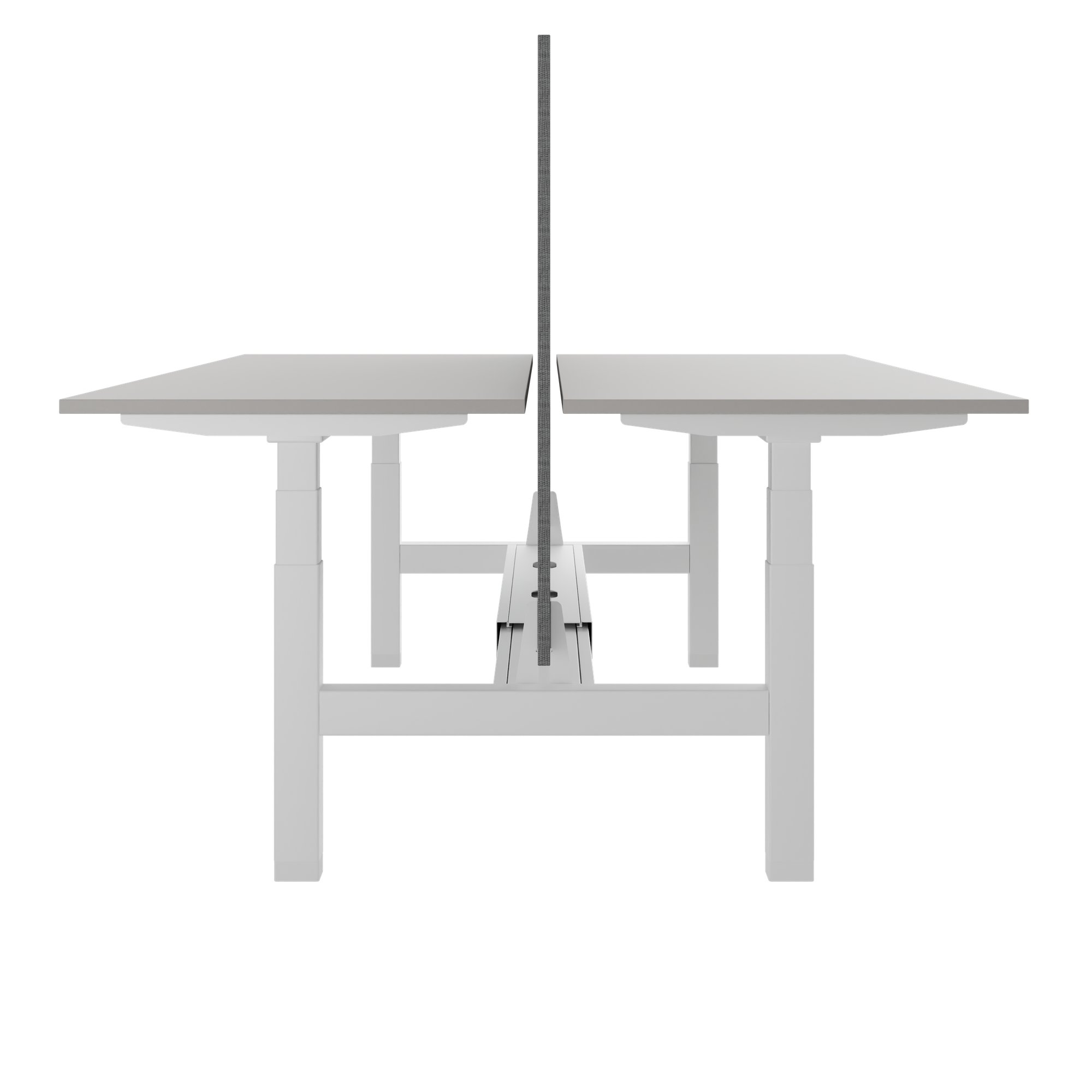 TELDRA Pro Team-Schreibtisch | 1600-1800 mm, elektrisch höhenverstellbar, Linoleum Pebble - 5 Main Image