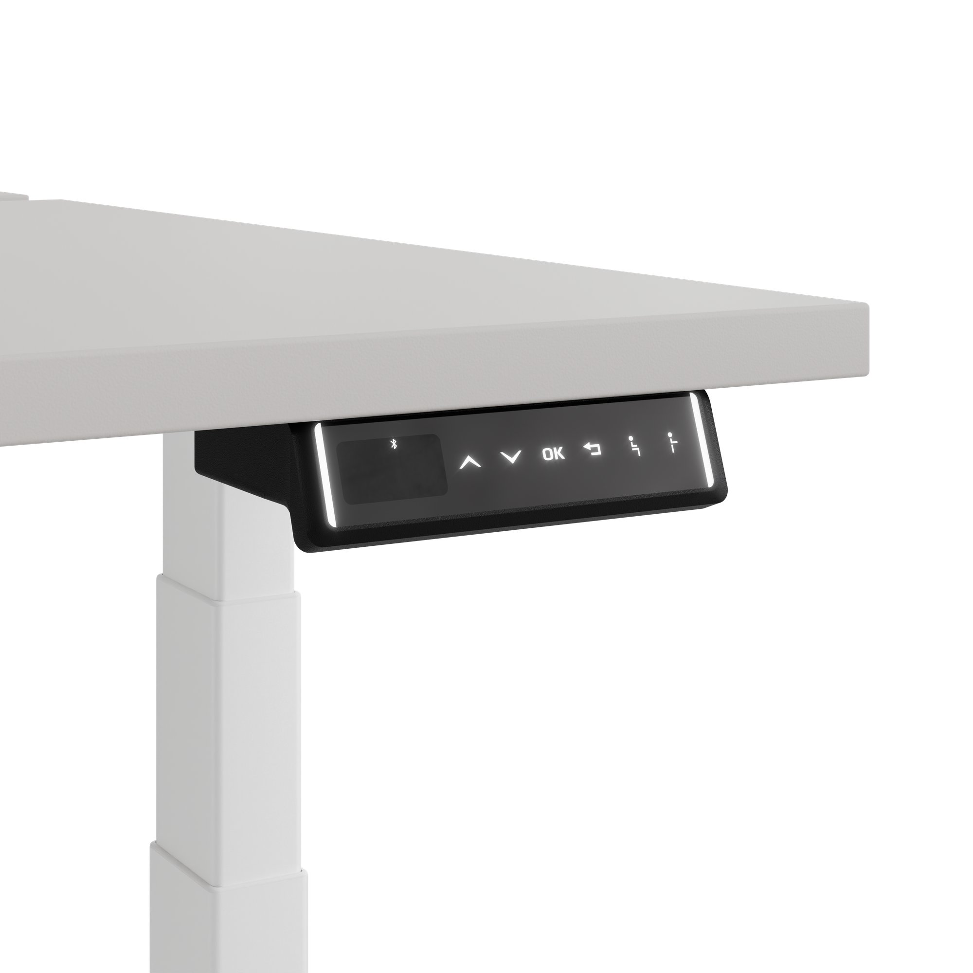 TELDRA Pro Team-Schreibtisch | 1600-1800 mm, elektrisch höhenverstellbar, Linoleum Pebble - 7 Main Image