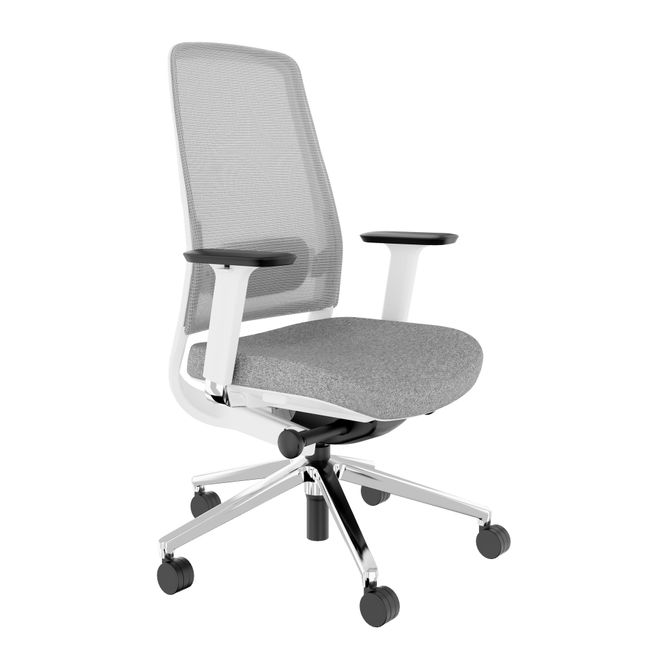FUSION Set - Das ergonomische Komplettbüro | Perlgrau