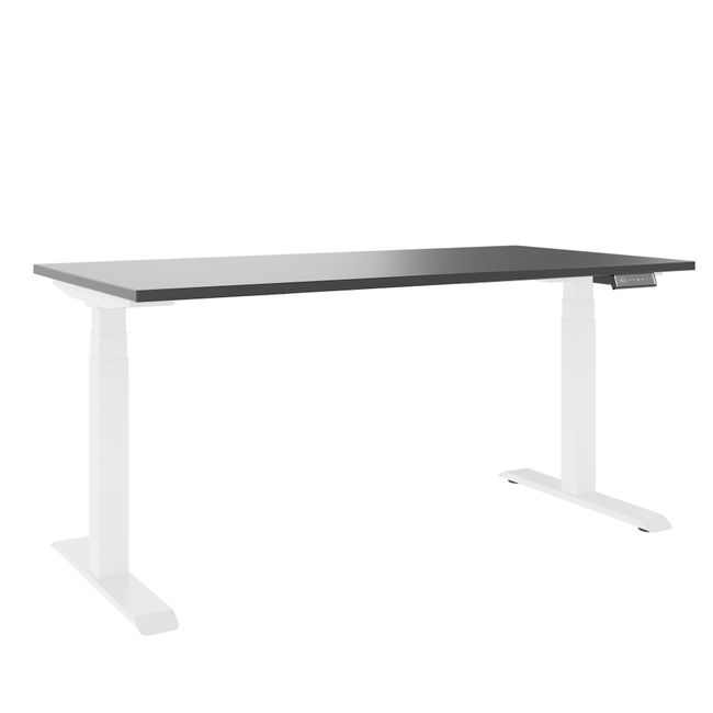 FUSION Set - Das ergonomische Komplettbüro | Anthrazit / Weiß