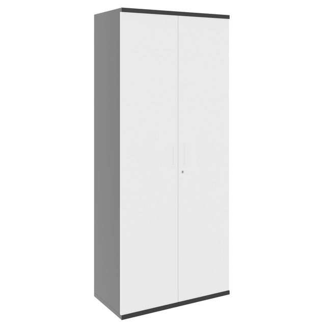 FUSION Set - Das ergonomische Komplettbüro | Anthrazit / Weiß