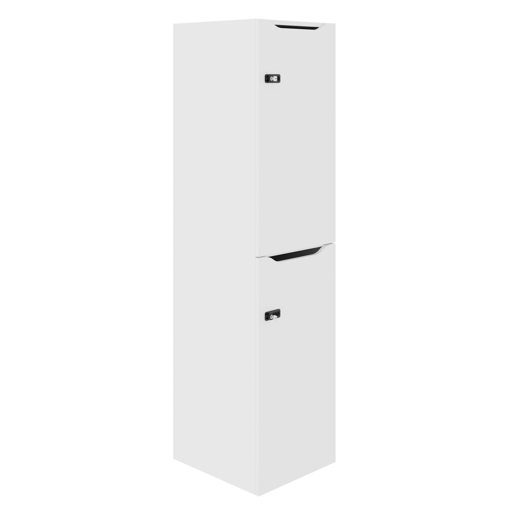 CHOICE Locker | 450 x 1820 mm, 2 large or 4 small lockers, white - 1 Main Image