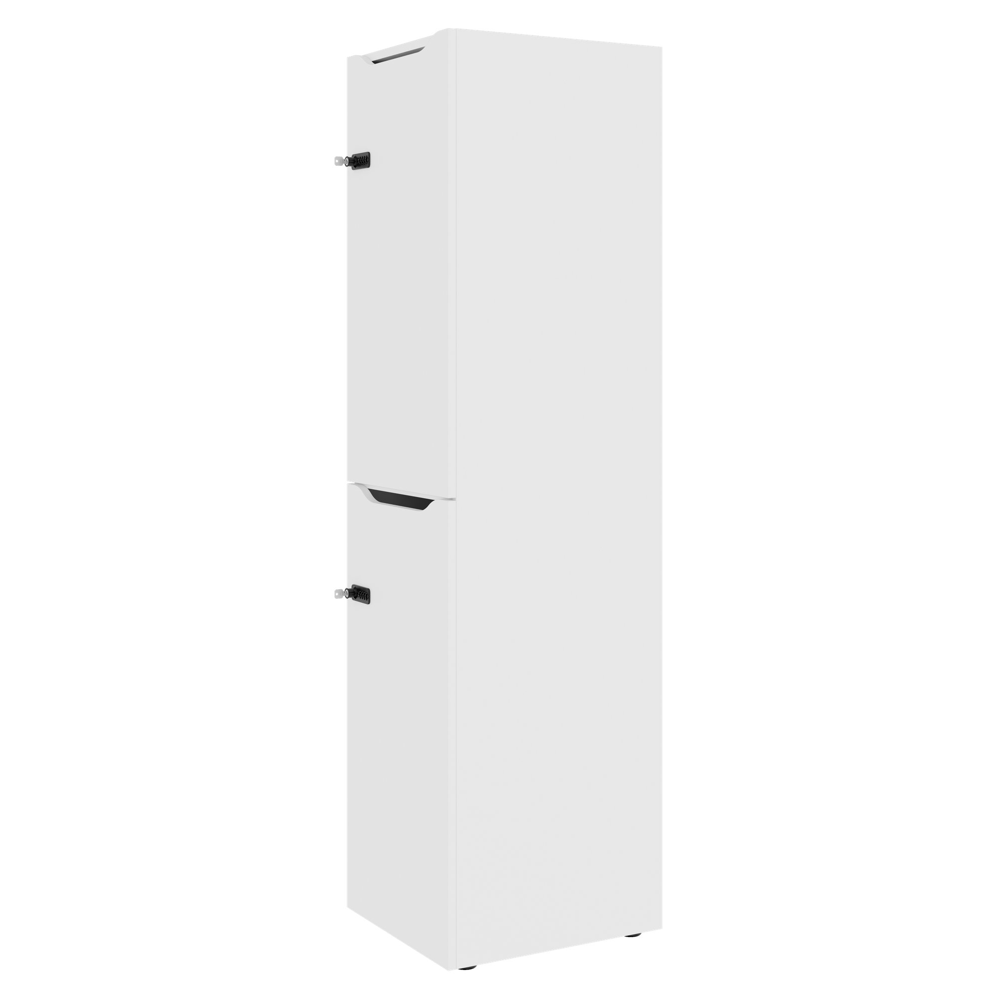 CHOICE Locker | 450 x 1820 mm, 2 large or 4 small lockers, white - 3 Main Image