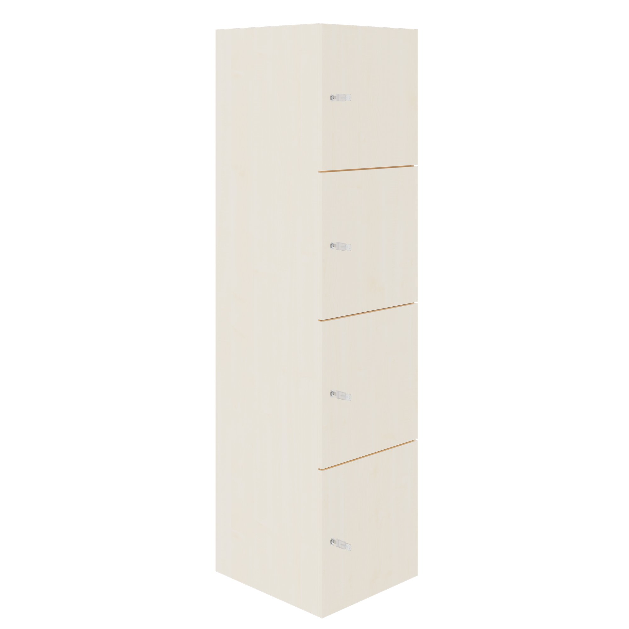 CHOICE Spind | 450 x 1820 mm, 2 große oder 4 kleine Schließfächer, Ahorn - 1 Main Image