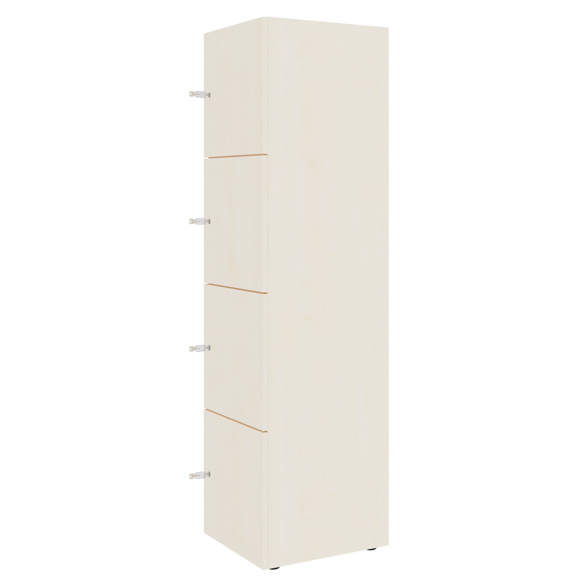 CHOICE Spind | 450 x 1820 mm, 2 große oder 4 kleine Schließfächer, Ahorn - 3 Main Image