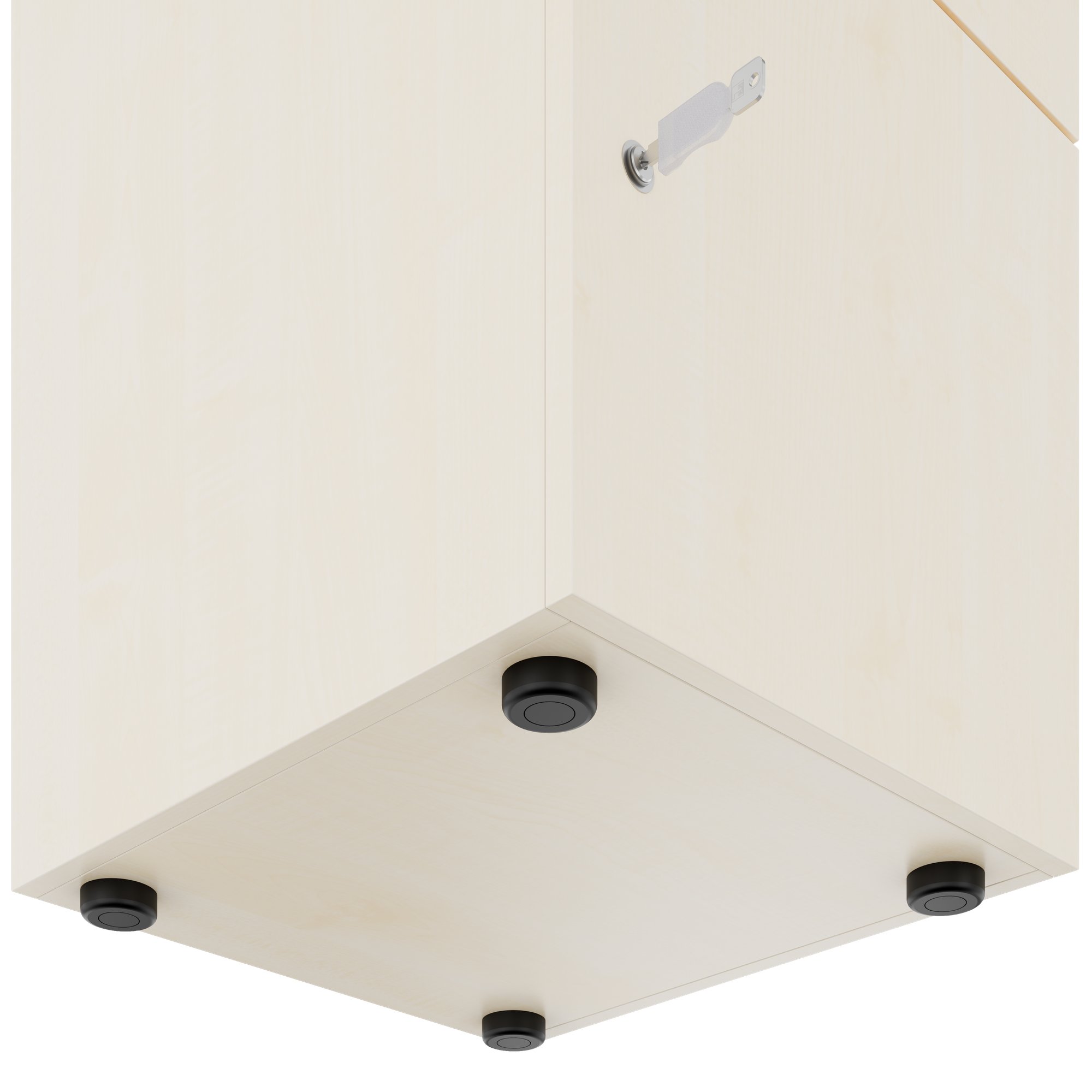 CHOICE Spind | 450 x 1820 mm, 2 große oder 4 kleine Schließfächer, Ahorn - 6 Main Image