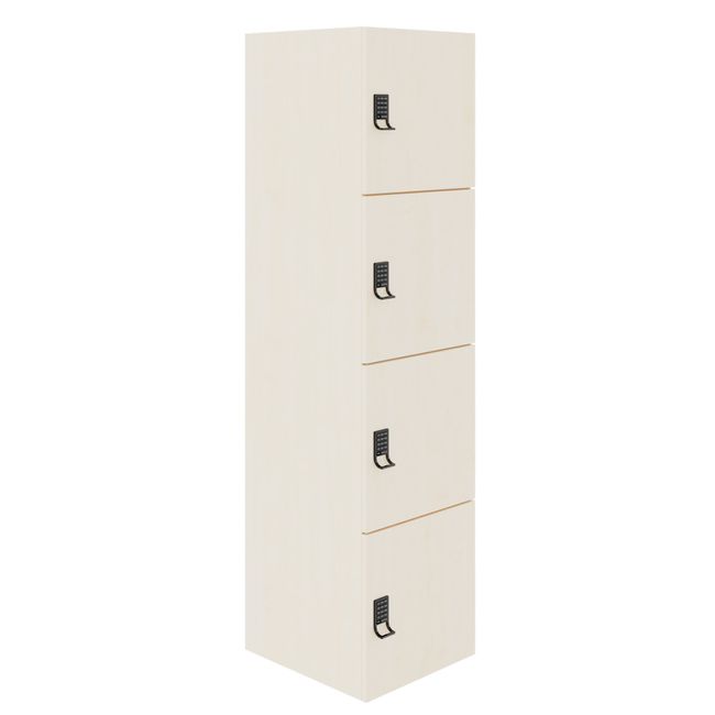 CHOICE Spind | 450 x 1820 mm, 2 große oder 4 kleine Schließfächer, Ahorn