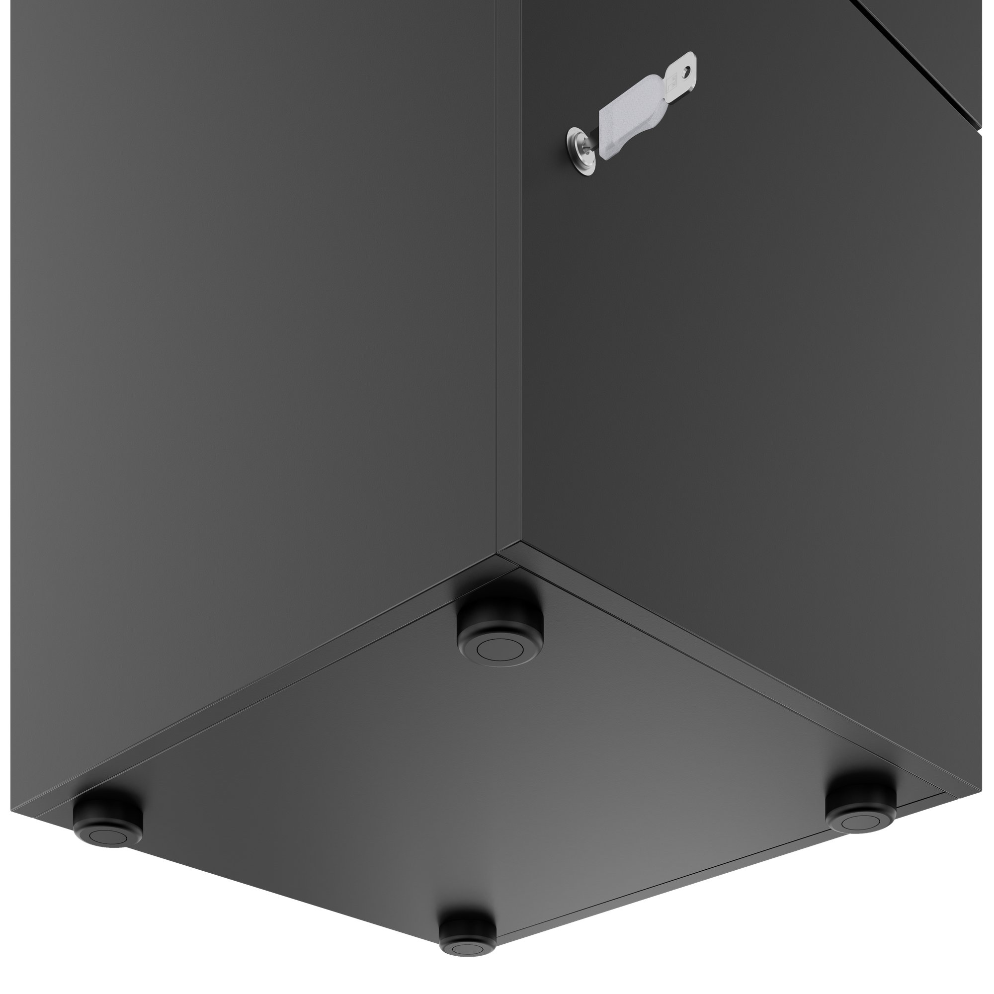 CHOICE Spind | 450 x 1820 mm, 2 große oder 4 kleine Schließfächer, Anthrazit - 6 Main Image