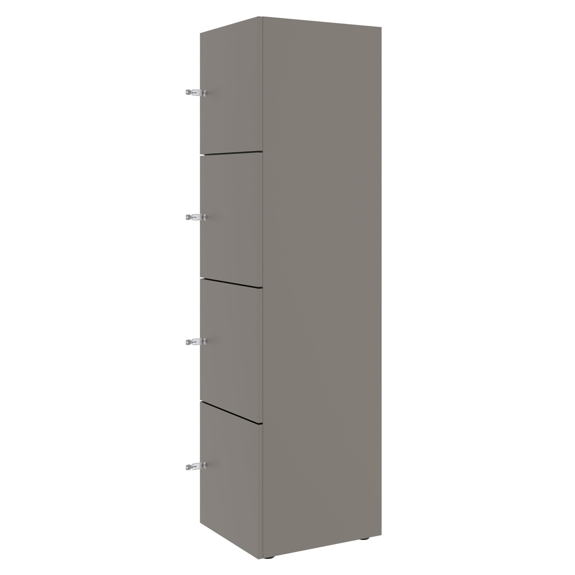 CHOICE Spind | 450 x 1820 mm, 2 große oder 4 kleine Schließfächer, Cubanitgrau - 3 Main Image