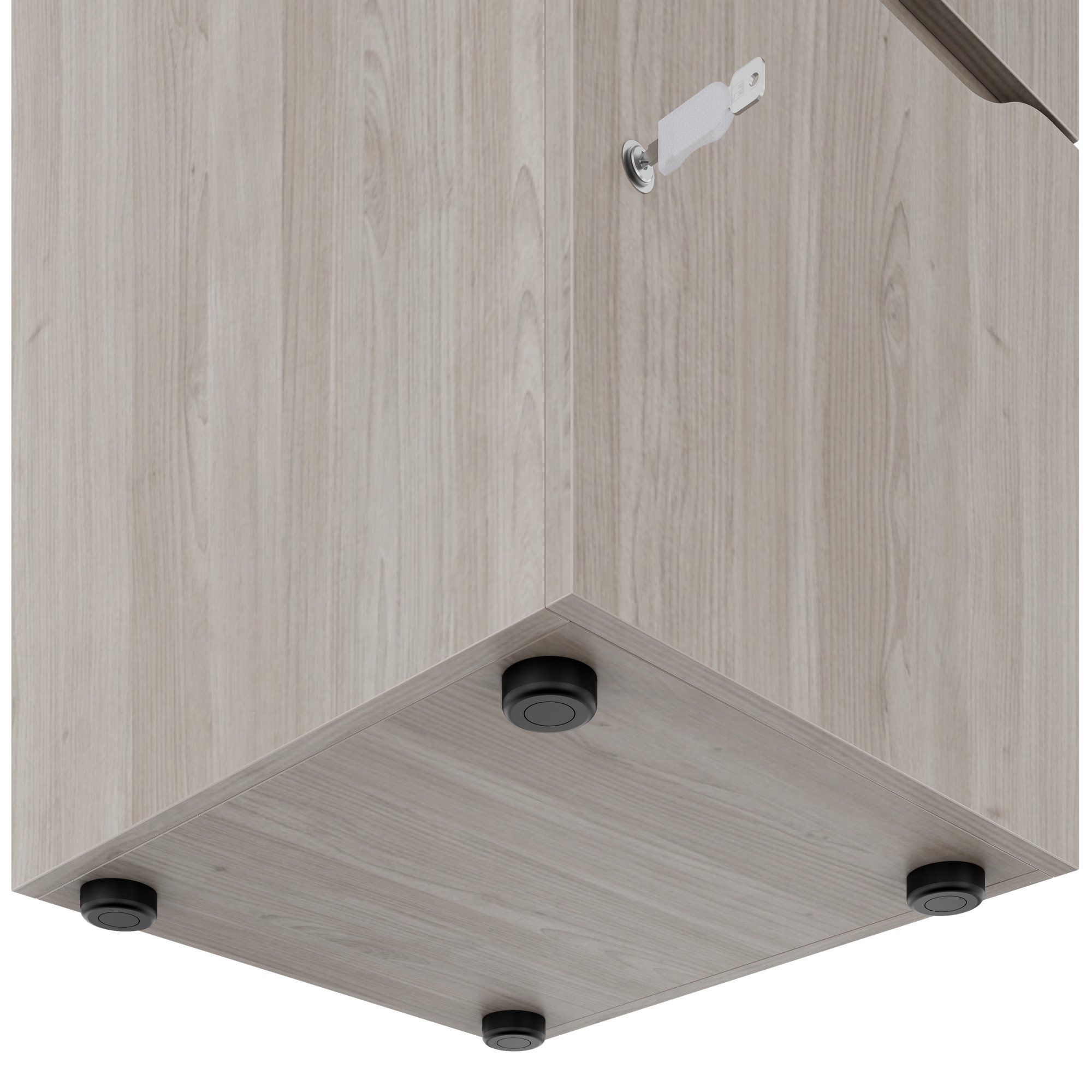 CHOICE Spind | 450 x 1820 mm, 2 große oder 4 kleine Schließfächer, Nordeiche grau - 6 Main Image