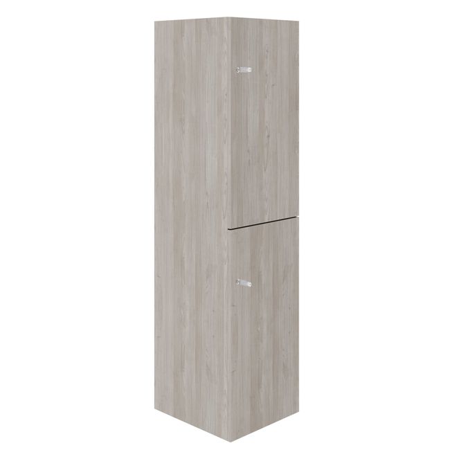 CHOICE Spind | 450 x 1820 mm, 2 große oder 4 kleine Schließfächer, Nordeiche grau